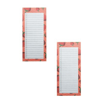 Magnetic Notepad with Fruit Design 2 Pack