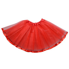 Toddler Girls Tutu Skirt Sparkling Sequin Tulle Red 1-2