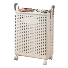 Opvouwbare wasmand 50 liter, waterbestendig, wit