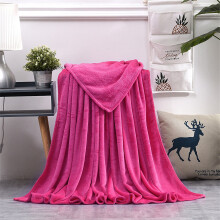 Super Soft Fleece Throw Blanket 78.7 x 90.5 in Hot Pink