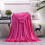 Fleece Throw Blanket Hot Pink 78.7 x 90.5 Inches 1