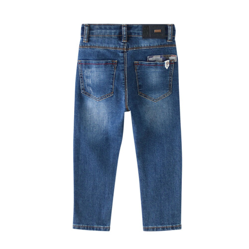 Jongensbroek met hoge taille, lichtblauw 1