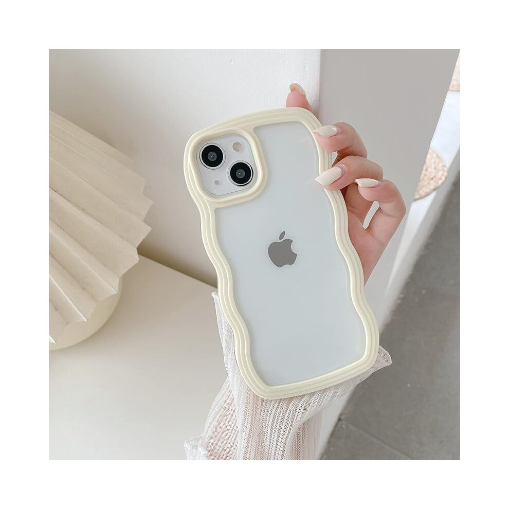 Qltypri Iphone 13/14 Case 6.1 Inch Clear Curly Wave Soft 937196949250