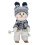 Snowman Plush Doll Blue Knit 1 pc 1