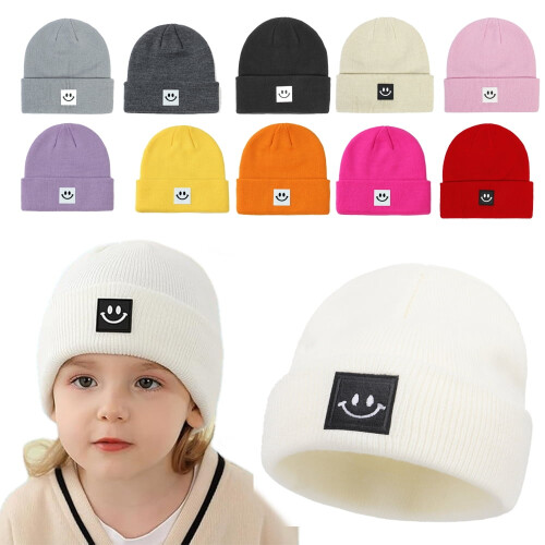 Unisex babymössa, mjuk stickad vintermössa