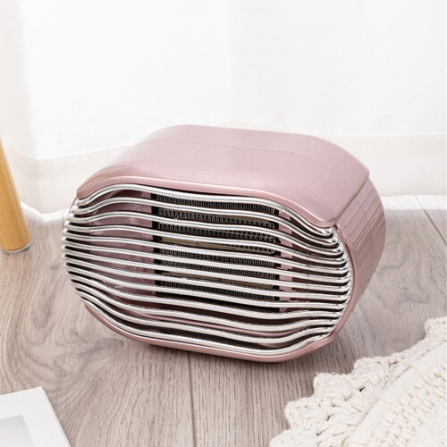 Space Heater Portable Desktop Fan Heater Pink