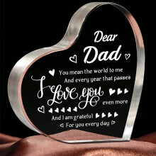 I Love You Keepsake Decor for Valentine's Day, Father's