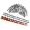 Ear Plug Set Metal Tapers Stretching Kit 72 Pcs 1