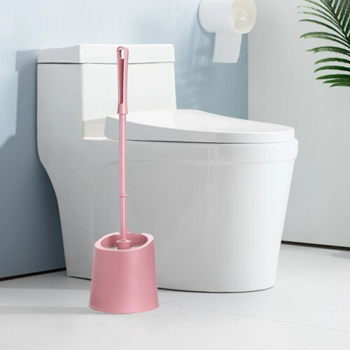 Set di scopini per WC con manico lungo e base a parete