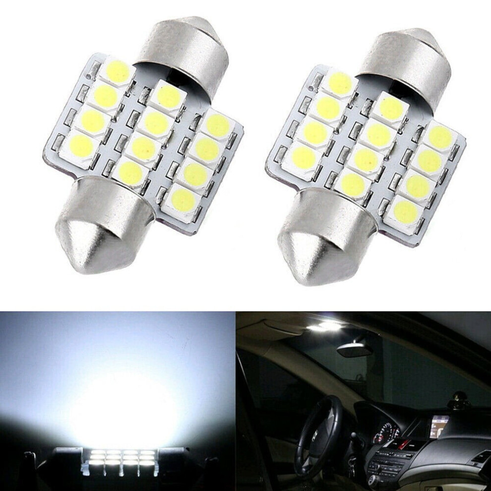 Led Bulbs Xenon 31Mm Festoon 2Pcs White 937196959136