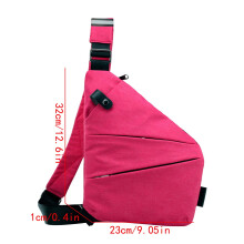 Pánska nylonová crossbody taška s veľkou kapacitou na hrudník