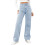Jeans da donna a vita alta e gamba dritta, elasticizzati e leggeri. 1
