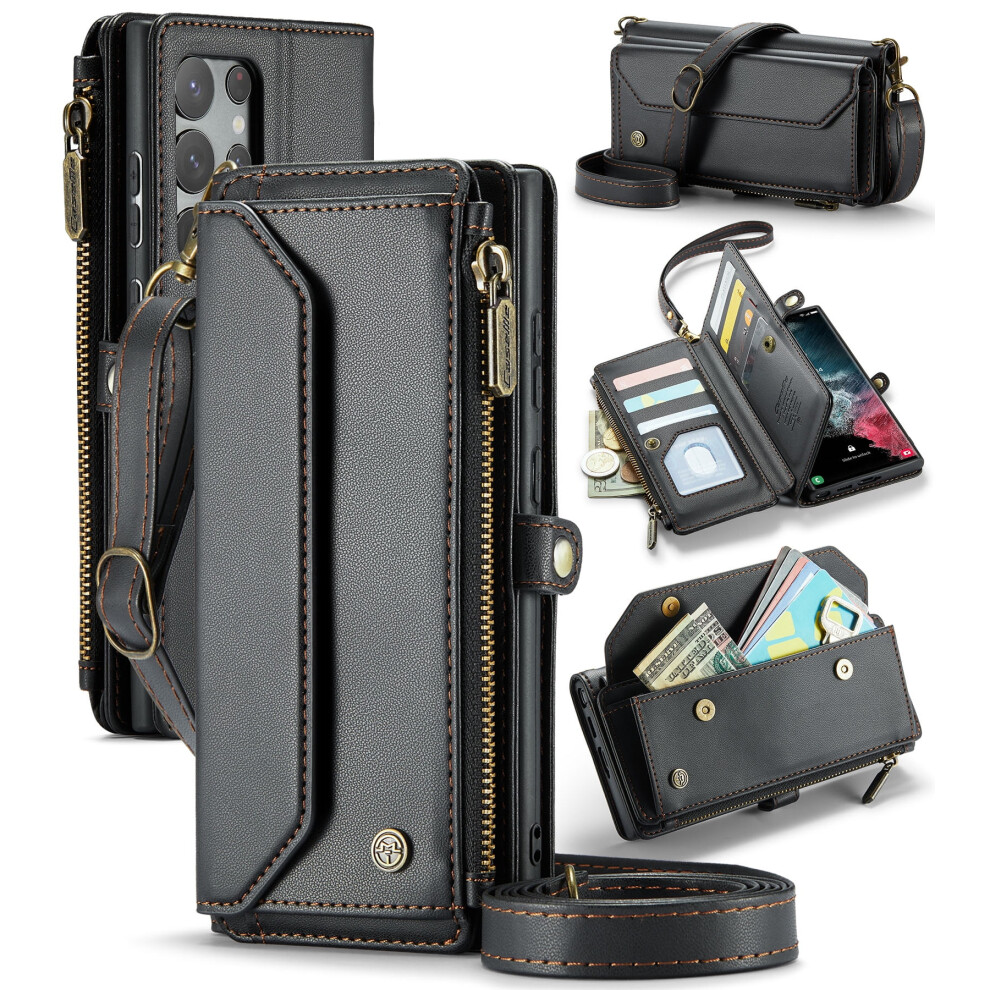 Caseme Leather Wallet Case For Samsung Galaxy S22 Ultra 937196943623