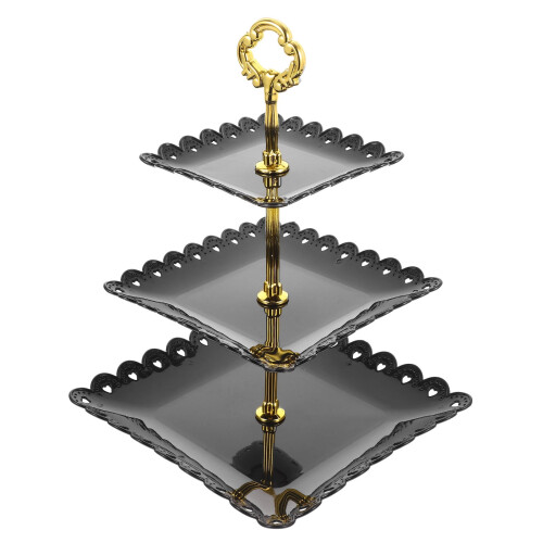 Cupcake Display Stand Black ABS 1 Piece
