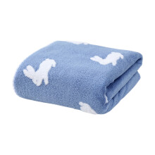 Serviette de bain jacquard à motifs lapins, douce et absorbante (1 pièce)