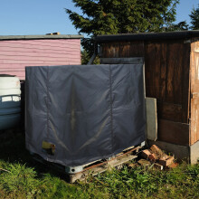 Heavy Duty Transparent Patio Cover for 275-Gal Water Tanks