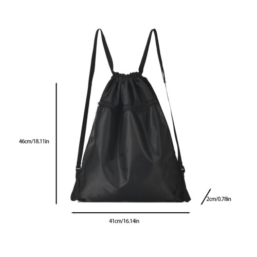 Sports Drawstring Backpack Large Capacity Mesh Bag 2