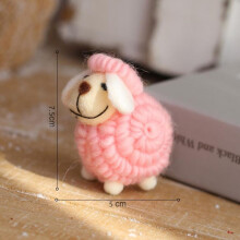 Nordic Felt Sheep and Wooden Reindeer Christmas Tree