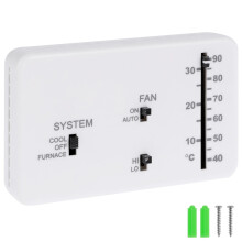 Plastic Analog RV Thermostat Replacement Kit Heat Cool 1