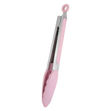 Pinces de cuisine en acier inoxydable avec embouts en silicone Rose9
