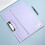 A3 Plastic File Folder with Metal Clip Frosted Waterproof 1 1