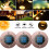 Lampes solaires de sol 16 LED blanc chaud étanches 1