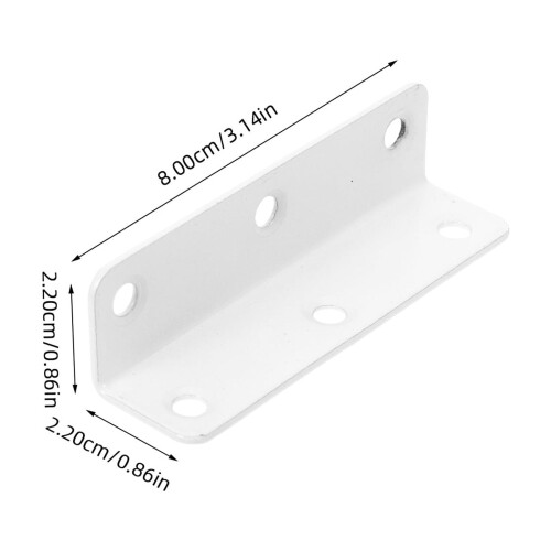 Stainless Steel L-Shape Corner Brackets 5 pcs 1