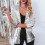 Women's sequin blazer jacket long sleeve glitter party coat 2