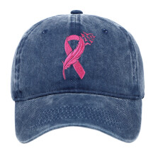 Caipín Baseball Denim Feasachta ar Ailse Chíche Cabhlach Inchoigeartaithe