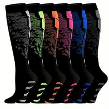Women's Compression Socks Knee-High 6 Pairs