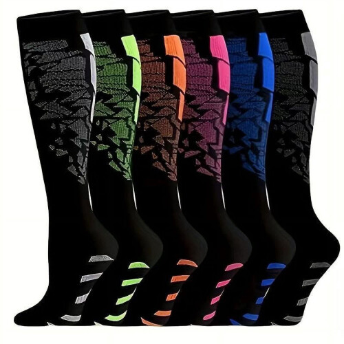 Women's Compression Socks Knee-High 6 Pairs