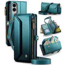 CaseMe Leder-Wallet-Hülle für Samsung Galaxy S25Edge mit