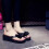 Women's Thong Sandals Slip-On Platform with Bow 4