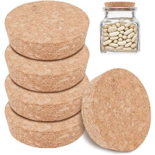 Tapones de corcho cónicos para botellas, 6 unidades, 3,15 pulgadas