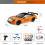 Carro de drift RC 1:24 escala 2.4GHz 4WD com farol 1
