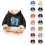 Kinder-Kapuzenpullover aus Fleece mit mehrfarbigem Print 1