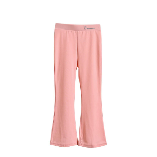 Utsvängda leggings för flickor rosa storlek 9-10 år