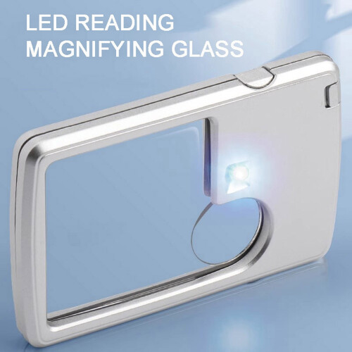 LED-leseforstørrelsesglass med lys, bærbar håndfri