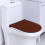 Couvercle de toilette extensible et lavable avec fond élastique 1