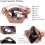 Bolsa de cintura feminina marrom, transversal, com 2 compartimentos. 2