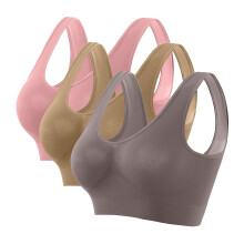 Women's Wireless Bralette Full Coverage Seamless 3 Pack