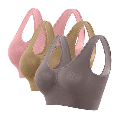 Women's Wireless Bralette Full Coverage Seamless 3 Pack