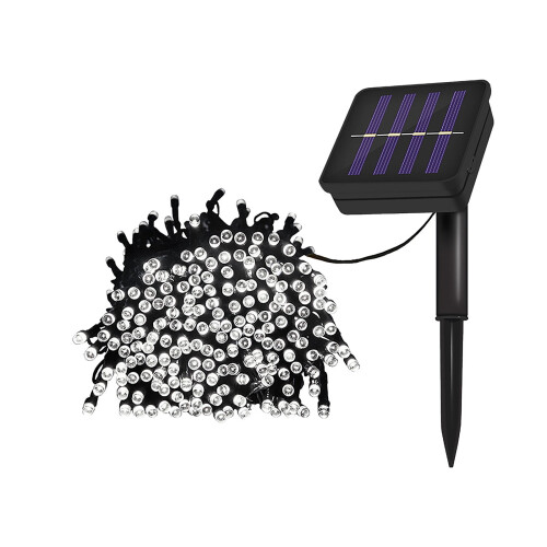 Solar lichtslinger voor buiten, 500 LED's, 50 meter