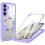 Rugged Clear Hybrid Case for Galaxy A16 5G/4G Purple 1