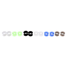 Silicone Double Flared Ear Plugs 12 pcs 8mm