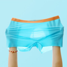 Men's Ice Silk Underwear Boxer Briefs Breathable Ultrathin