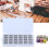 Bobbin Box,Bobbins Spools Box,Bobbin Box Organizer Plastic Case Transparent 30 Slots Empty Spools Sewing Craft Storage 4