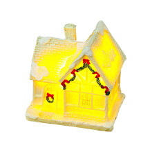 LED Lighted Christmas Village Set with Figurines 12 Pieces