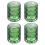 Glass Cups Set 200ML 4-Pack with Straws 1