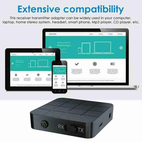 Bluetooth 5.0 lydsender/modtager 2-i-1 RCA Z8 2